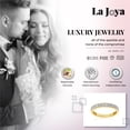 thumbnail image 3 of La Joya 1/10 Carat Lab Created Diamond Band for Women | Pure 10K Yellow Gold Filigree Diamond Ring | Size 9.5, 3 of 6