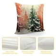 thumbnail image 4 of Creowell Watercolor Christmas Tree Pillow Covers - Red Green Xmas Pine Trees Decorative Pillow Cases for Winter Holiday Indoor Home Decor Couch Sofa Bed, 4 of 5