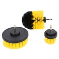 thumbnail image 3 of 3PCS Power Scrubber Brush Electric Drill Cleaning Kit for Bathroom Surfaces (Yellow), 3 of 11
