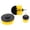 Yellow, variant on YAHHU 3PCS Power Scrubber Brush Electric Drill Cleaning Kit for Bathroom Surfaces Multi-Purpose Floor and Wall Cleaning Tool Attachment Set For Grout Tile Tub, Blue (6 inches / 15.2 cm)