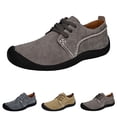 thumbnail image 4 of NOKIO Men'S Slip-On Suede Shoes Men'S Casual Slip-On Sneakers Men'S Suede Loafers Men's Low Top Lace Up Hiking Shoes Outdoor Sneakers Mens Suede Comfort Casual Shoes, 4 of 5