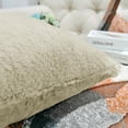 thumbnail image 6 of Home Soft Things Faux Fur Throw Pillow Cover 4 Piece Set-Oatmeal - 20" x 20", 6 of 9