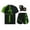 Green&Black, variant on Hansber Kids Boxing Outfit Kick Boxing Uniform Athletic T-Shirt Top with Muay Thai Shorts Trunks Boxing Gloves Set Blue 8