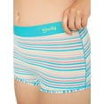 thumbnail image 3 of Kindly Yours Women’s Natural Comfort Cotton Modal Boyshort Underwear, 3-Pack, Sizes XS-XXXL, 3 of 9