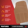 thumbnail image 5 of BDK Car SUV and Van Floor Rubber Mats 3 Row, Heavy Duty All Weather Protection, 3 Colors, 5 of 10