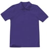 Classroom School Uniform Youth Unisex Short Sleeve Pique Polo, 58322, S, Dark Purple