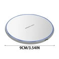 thumbnail image 3 of New Anti- Wireless Charger 15W Max Fast Wireless Charging Pad Compatible with 17/16/16 Plus/16 Pro Max /15/14/13/SE Series, Samsung Galaxy S25/S24/S23 Series, Other Android Phones, 3 of 4