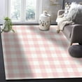 thumbnail image 2 of Cute Chic Pink Checkerboard Area Rug, Buffalo Check Plaid Contemporary Printed Rugs, Washable Large Floor Carpet For Kids Teen Girls Bedroom Living Room Classroom Office, 2 of 7
