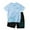 Blue, variant on Kids Clothes Boys Baby 2PCS Shorts Set Spring Summer Cotton Elastic Print Short-sleeved Sports 1t 2t 3t 4t 5t 6t Tops T-Shirt Pants Pajama