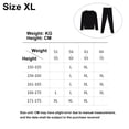 thumbnail image 2 of Ropa interior térmica para mujer Long Johns mujer con forro polar, capa base para mujer clima frío parte superior inferior, 2 of 5