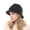 Black, variant on Women Winter Knit 1920s Vintage Bucket Bowler Hat Round Brim Warm Hat