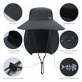 thumbnail image 6 of Men’s UPF 50+ Sun Hat with Face Cover & Neck Flap FH09, 6 of 7