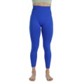 thumbnail image 2 of Homma Activewear Thick High Waist Tummy Compression Slimming Body Leggings Pant (Large, Royal), 2 of 7