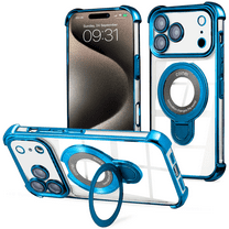 Entronix [Magnetic] Case Compatible with iPhone 17 Pro - [Clear Back] Luxury Glossy Gripstand