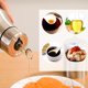 thumbnail image 3 of Dispensador de aceite de acero inoxidable 304 de 750 ml, vertedor de salsa, botella de vinagre, suministros de cocina para el hogar (plata), 3 of 6