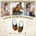 thumbnail image 7 of Rateoe Realistic Cute Sea Turtle Print Women's Men's Cotton Knit Slippers Lightweight Memory Foam Indoor House Shoes with Anti-Skid Sole-37/38, 7 of 7