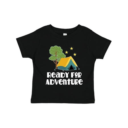 

Inktastic Camping Tent Ready for Adventure Gift Toddler Boy or Toddler Girl T-Shirt