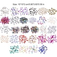 thumbnail image 3 of Conjunto de cristal Vogacara 50 piezas decoración uñas arte diamantes de imitación blanco, 3 of 6