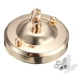 thumbnail image 4 of TISHITA Ceiling Rose Hook Plate Ceiling Lamp Bases Living Room Chandelier Part Lamp Base gold, 4 of 7