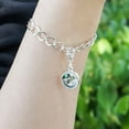 thumbnail image 3 of Snowman Waving Christmas Holiday Antiqued Bracelet Pendant Zipper Pull Charm with Lobster Clasp, 3 of 3