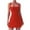 DT-Red, variant on DailyTrove Women's Solid Color Athletic Dress, Sleeveless, Casual Gym & Outdoor Wear, Stretchy Nylon Blend, Fit & Flare