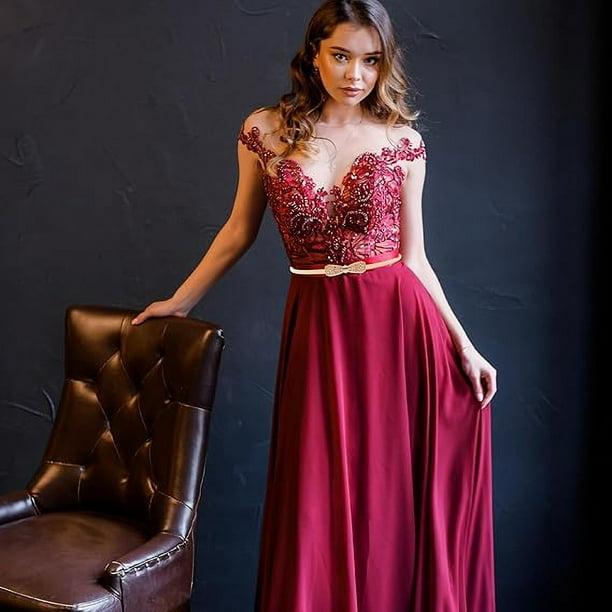 Cinturon Dorado Para Vestido Cinturón Dorado Para Mujer Piezas Con  Cadena, Ajustable, Ideal Para Fiestas Y Eventos Cinturon Mujer Fiesta