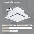thumbnail image 2 of Extractor de aire para baño Orsong, panel de 10" 110 CFM 0,7 sone 110 V, 2 of 7