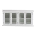 thumbnail image 1 of homeroots kitchen & dining 388220 Modern Farm White Glass Door Buffet Server, 1 of 1