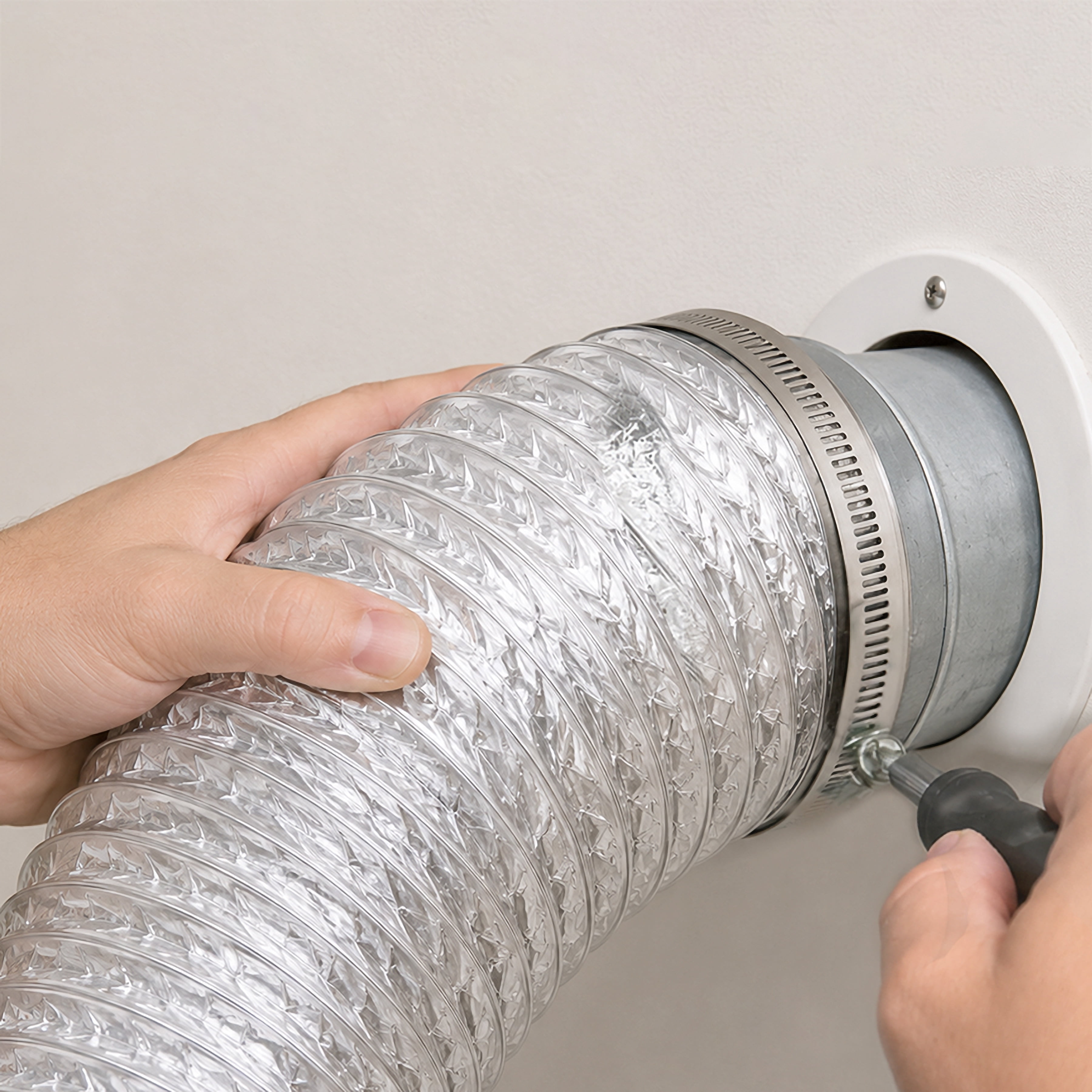 Plumb Craft Silver Aluminum 8 Ft, Flexible Dryer Duct