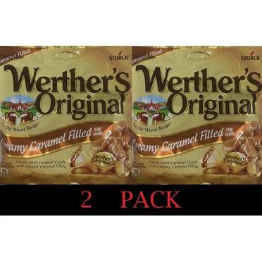 2x Werther’s Original CREAMY CARAMEL FILLED Hard Candy 5.5 oz - 2 PACK