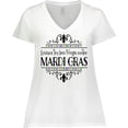 thumbnail image 3 of Inktastic Laissez Les Bon Temps Rouler Mardi Gras Women's Plus Size V-Neck T-Shirt, 3 of 5
