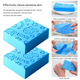 thumbnail image 3 of Bola de baño para niños MFZFUKR con esponja de barro 3PCS Estampado azul, 3 of 5