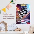 thumbnail image 4 of FORMRS Acrylic Clipboard with Low Profile Clip Standard A4 Letter Size, 12.5" x 9", Racing Flag, 4 of 8