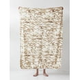 thumbnail image 3 of Regal Comfort Faux Fur Sherpa Throw Blanket - 50"x70" - Soft & Plush, Warm & Fuzzy Oversized Twin Velvet Fleece Blanket for all Seasons - Whitetail Wave, 3 of 6
