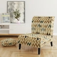 thumbnail image 2 of Designart "Vintage Boho Emerald Charm" Upholstered Modern Accent Chair and Boho Abstract Arm Chair, 2 of 5