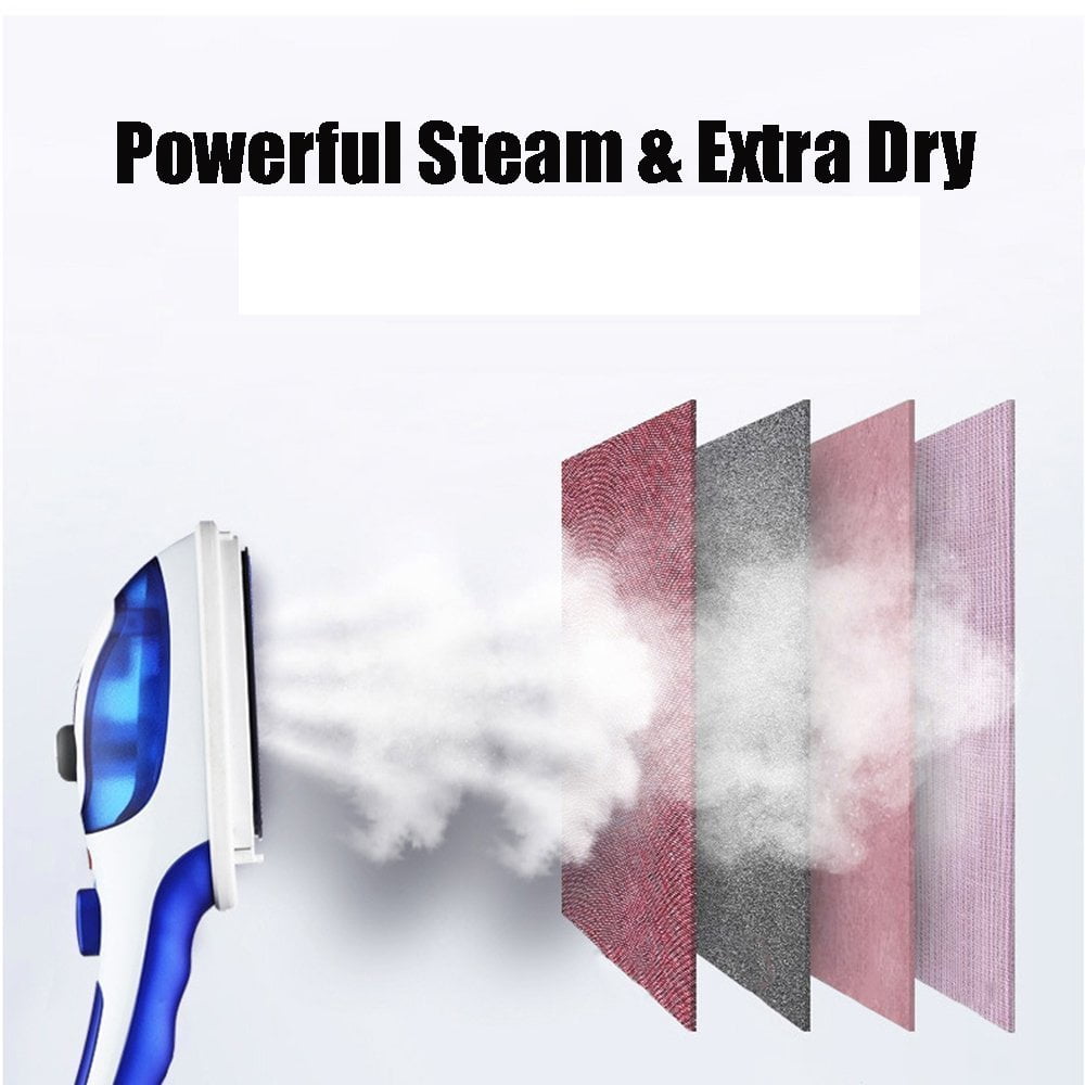 Powerful Steamer Irons , Electric iron Clothes Househould Handheld Protable Clothes Steamers with Ceramic Soleplate for Travel Fast Heat-UP