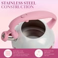 thumbnail image 4 of Hervidor de té Paris Hilton Whistling Stovetop de acero inox, 4 of 7