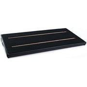 Midnight (Black) Hardwood Wooden Pedalboard for Effects Pedals and Case Size 4