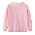 thumbnail image 3 of SonxaHe Little Girls' Sweatshirts Ballet Print Long Sleeve Loose Stretchy Winter Autumn Sports Clothes Pink,Sized 5-6, 3 of 8