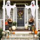 thumbnail image 1 of Fantasma De Halloween Decoración Colgante Hallowmas Decoración Al Aire Libre Fantasma Colgante Blanco Reutilizable Para Drenaje De Patio Delantero Porche Delantero 2 Uds Yuarrent HA037280-00, 1 of 6