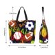 thumbnail image 5 of Balery Balls Bolsa Tote Estilo Estético con Cremalleras, Bolsa de Hombro, Bolsa de Compras Grande y Plegable, 5 of 8