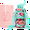 Green Floral Bloom, variant on GEDUX 64oz Water Bottle with Straw & Spout Lid, Protective Sleeve, Handle, Half Gallon Motivational Water Jug, Leakproof BPA-Free Gym Water Bottle with Time Marker
