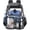 Black, variant on Ludolm Clear Backpack,Heavy Duty PVC Transparent bag Stadium Approved See Through Backpack