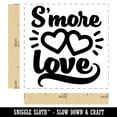 thumbnail image 2 of S'more Love Double Hearts Anniversary Valentine's Day Self-Inking Rubber Stamp Ink Stamper - Black Ink - Small 1 Inch, 2 of 7