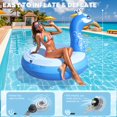 thumbnail image 3 of Pavo real inflable Pool Float DeepRBetter para adultos, 3 of 7