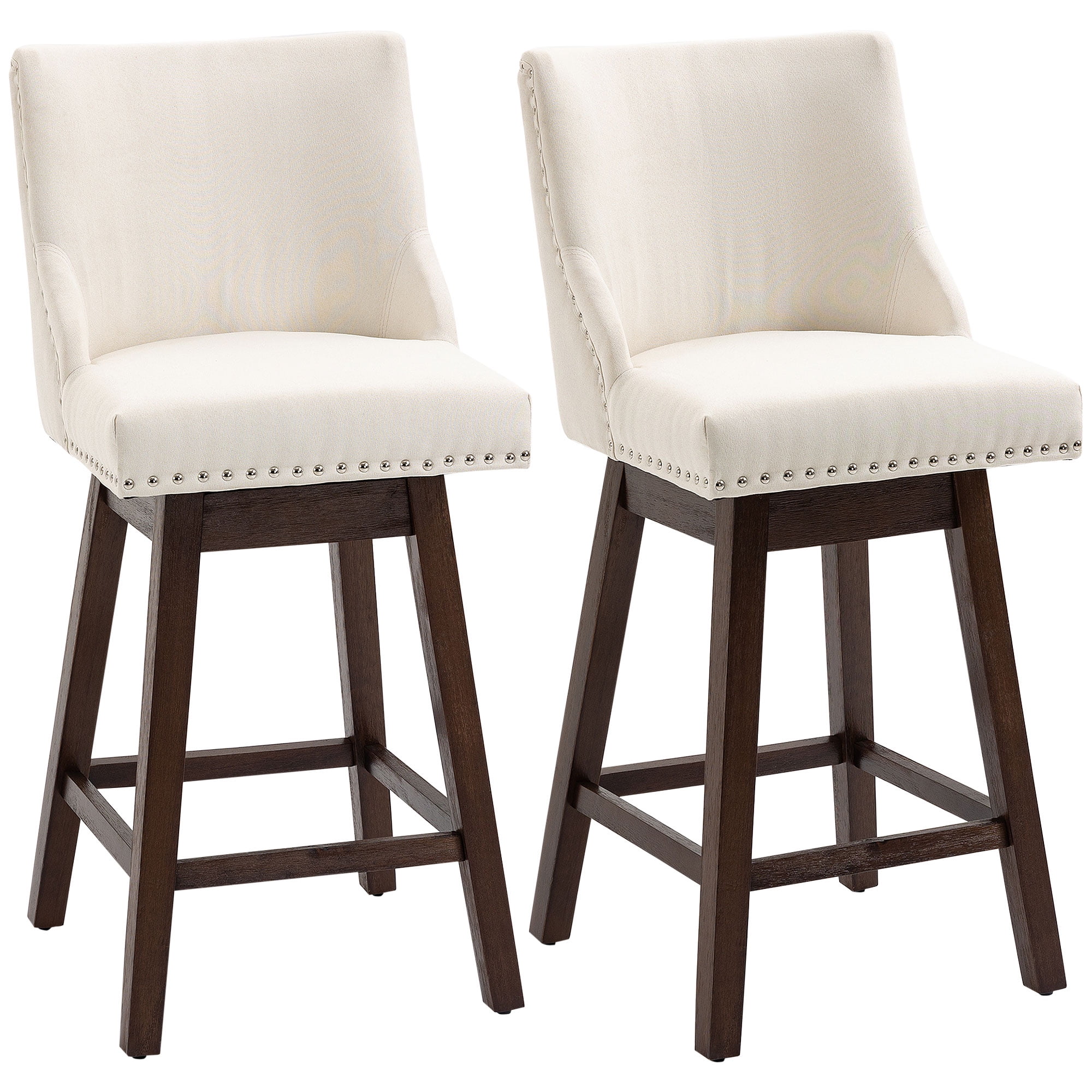 nailhead swivel counter stool