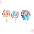 thumbnail image 3 of Miangastore 3 Pcs Fridge Stickers Cartoon Lollipop Shaped Magnets Pottery Refrigerator Magnetic Sticker for Home Decor, 3 of 8