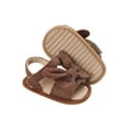 thumbnail image 4 of Gureui Toddler Infant Baby Girls Summer Sandals, Baby Bow Decor Wear Non-slip Leisure Adjustable Shoes, 4 of 7