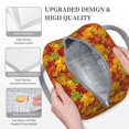 thumbnail image 3 of Disketp Vintage maple leaf autumn Bolsa Térmica para Almuerzo, Lonchera con Abertura Amplia y Gran Capacidad, Organizador Reutilizable para Mujeres, Hombres y Adultos, 3 of 6