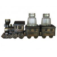 Vintage Train Engineer and Conductor salt and pepper shakers 4-1/2" Style 351 